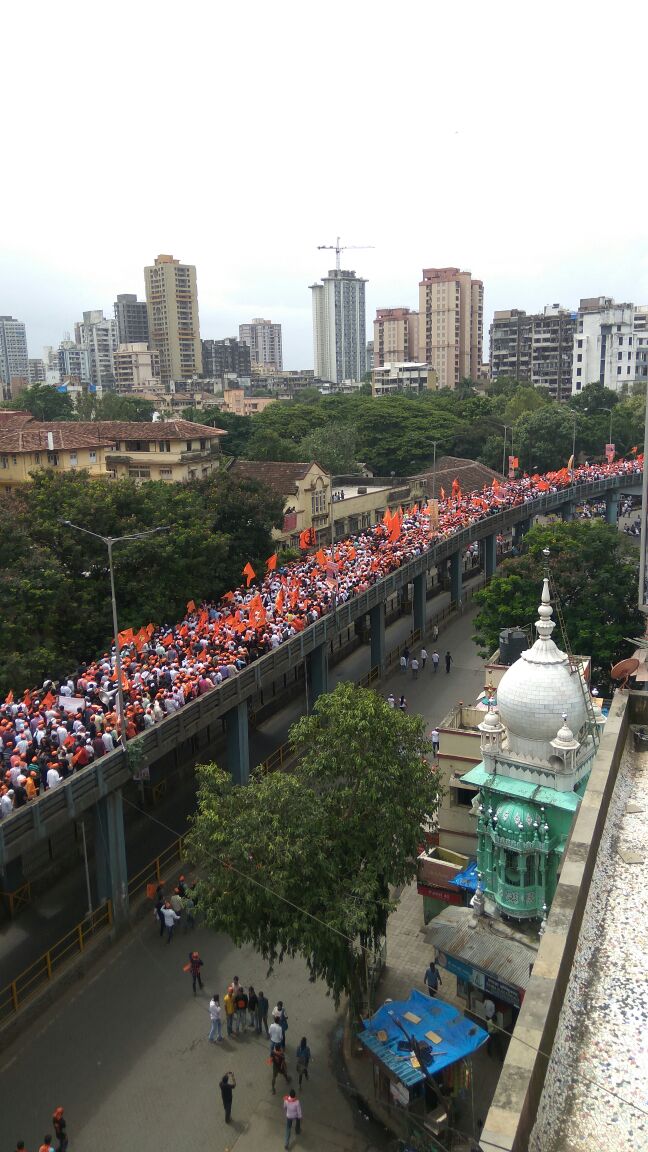 All schools and colleges in south Mumbai were ordered shut by Education Minister Vinod Tawde on the day to ensure students were not inconvenienced during the procession. Mammoth Maratha,Mammoth Maratha in Mumbai,mook morcha,mook morcha in Mumbai,silent procession
