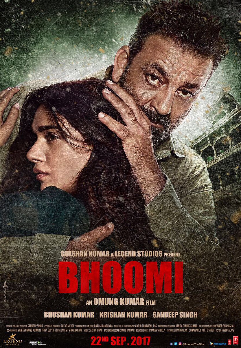 Sanjay Dutt 'Bhoomi' movie poster. Sanjay Dutt,actor Sanjay Dutt,Bhoomi first look poster,Bhoomi first look,Bhoomi poster,Bhoomi movie poster,Bollywood movie Bhoomi,Bollywood Bhoomi
