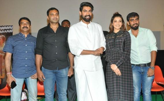 Actor Rana Daggubati and actress Kajal Aggarwal promote Nene Raju Nene Manthri at capital cinemas.