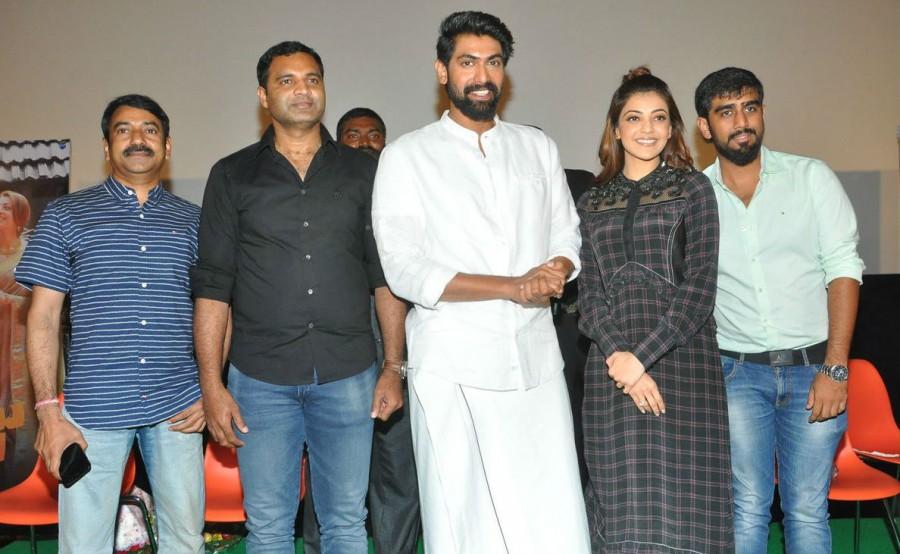 Actor Rana Daggubati and actress Kajal Aggarwal promote Nene Raju Nene Manthri at capital cinemas. Rana Daggubati and Kajal Aggarwal,Rana Daggubati,Kajal Aggarwal,Nene Raju Nene Manthri,Nene Raju Nene Manthri promotion,Nene Raju Nene Manthri movie promotion,Nene Raju Nene Manthri promotion pics,Nene Raju Nene Manthri promotion images,Nene Raju Nene Man