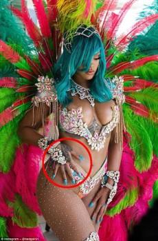 Singer Rihanna sizzling bejewelled bikini picture sparks backlash for using Photoshop.