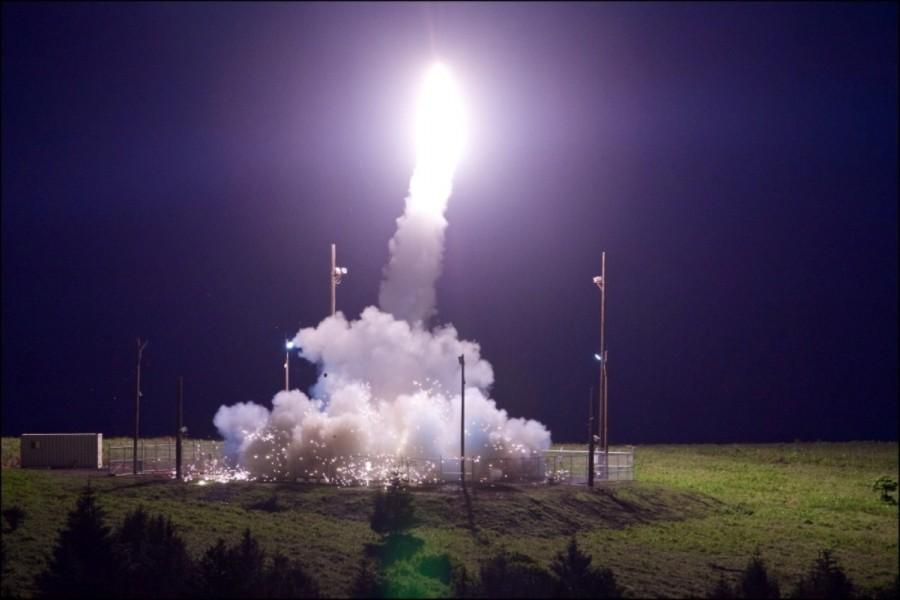 A Terminal High Altitude Area Defense (THAAD) interceptor is launched from the Pacific Spaceport Complex Alaska during Flight Test THAAD (FTT)-18 in Kodiak, Alaska, U.S. Sabres rattle,North Korean,missile strike,President Trump