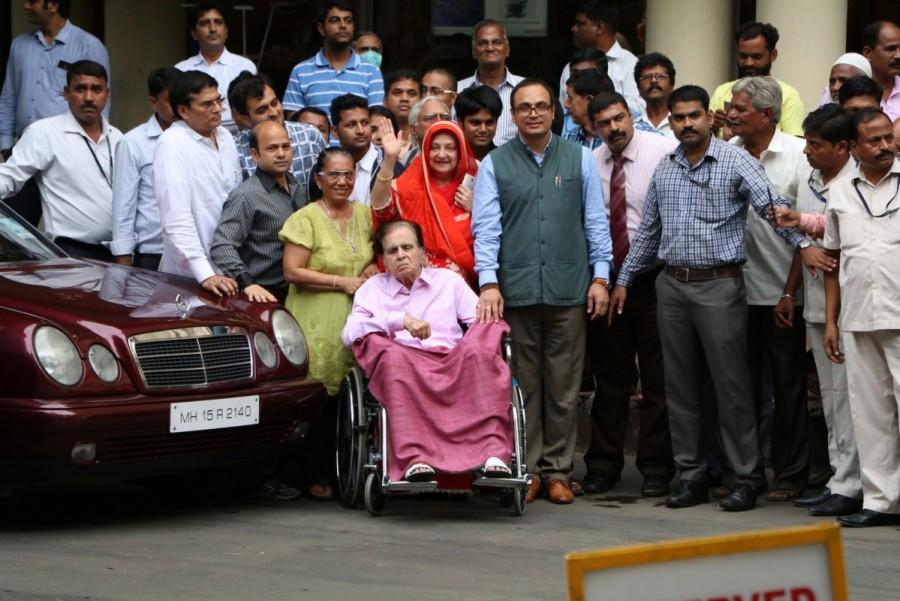 Dilip Kumar, 94, was admitted to the Lilavati Hospital on August 2. Saira, who has been married to the actor since over five decades and is 22 years younger to him, accompanied Dilip Kumar when he was wheeled out of the hospital here. She told the media: "He is in good health now. All of it felt like a nightmare... How he suddenly fell sick. I am thankful to the Almighty... This has been a miracle." Dilip Kumar,actor Dilip Kumar,Dilip Kumar discharged from hospital,Dilip Kumar discharged,dilip kumar lilavati hospital,dilip kumar health,dilip kumar condition stable,dilip kumar kidney failure