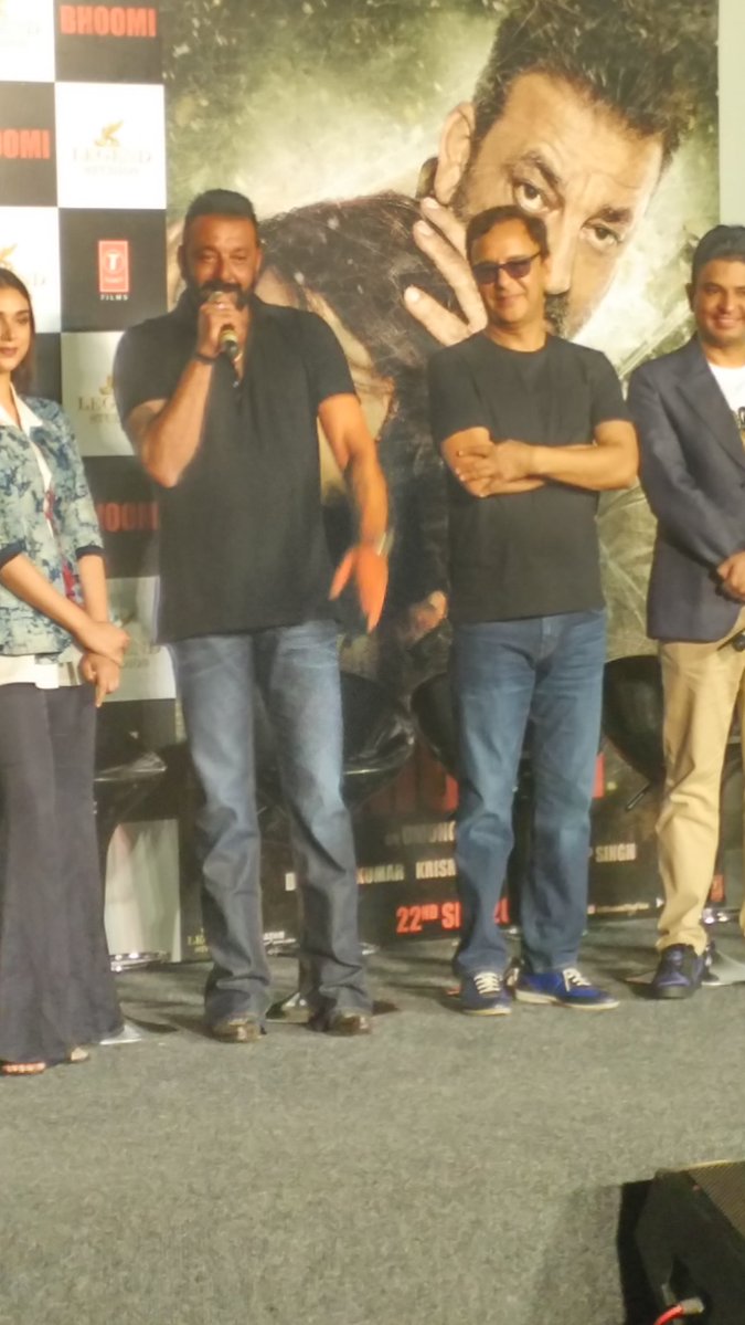 Sanjay Dutt and Ranbir Kapoor spotted at Bhoomi Trailer launch. Sanjay Dutt,Ranbir Kapoor,Aditi Rao Hydari,Bhoomi Trailer launch,Bhoomi Trailer,Bhoomi Trailer launch pics,Bhoomi Trailer launch images,Bhoomi Trailer launch stills,Bhoomi Trailer launch pictures,Bhoomi Trailer launch photos