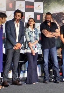 Ranbir Kapoor, Aditi Rao Hydari, Sanjay Dutt spotted at Bhoomi Trailer launch. Sanjay Dutt,Ranbir Kapoor,Aditi Rao Hydari,Bhoomi Trailer launch,Bhoomi Trailer,Bhoomi Trailer launch pics,Bhoomi Trailer launch images,Bhoomi Trailer launch stills,Bhoomi Trailer launch pictures,Bhoomi Trailer launch photos