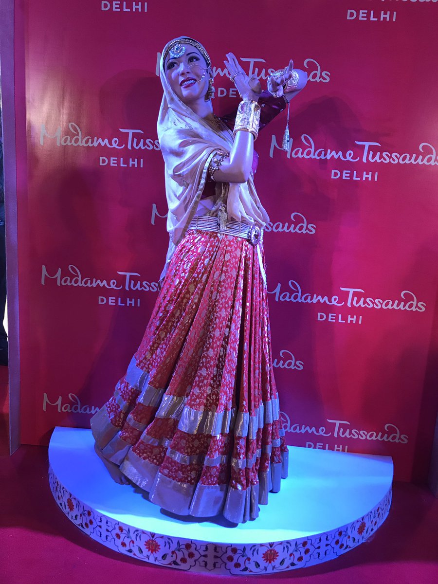 Madhubala's wax figure inspired by her legendary character "Anarkali" from the film "Mughal-e-Azam" was unveiled by Madame Tussauds, Delhi on Thursday. Madhur Brij, sister of the late Bollywood actress, was present to be part of the launch. "We are overwhelmed to know that Madhubala's figure would be part of the Madame Tussauds Delhi. This figure would allow her admirers to cherish the golden era of cinema and once again see her beauty. We are extremely thankful to the Madame Tussauds team for creating such a beautiful depiction of Madhubala," said a very emotional Madhur Brij, who is the younger sister of Madhubala. Madhubala,Madhubala wax statue,Madhubala wax statue in Delhi,Madhubala statue,Madhubala statue in Delhi,Madame Tussauds