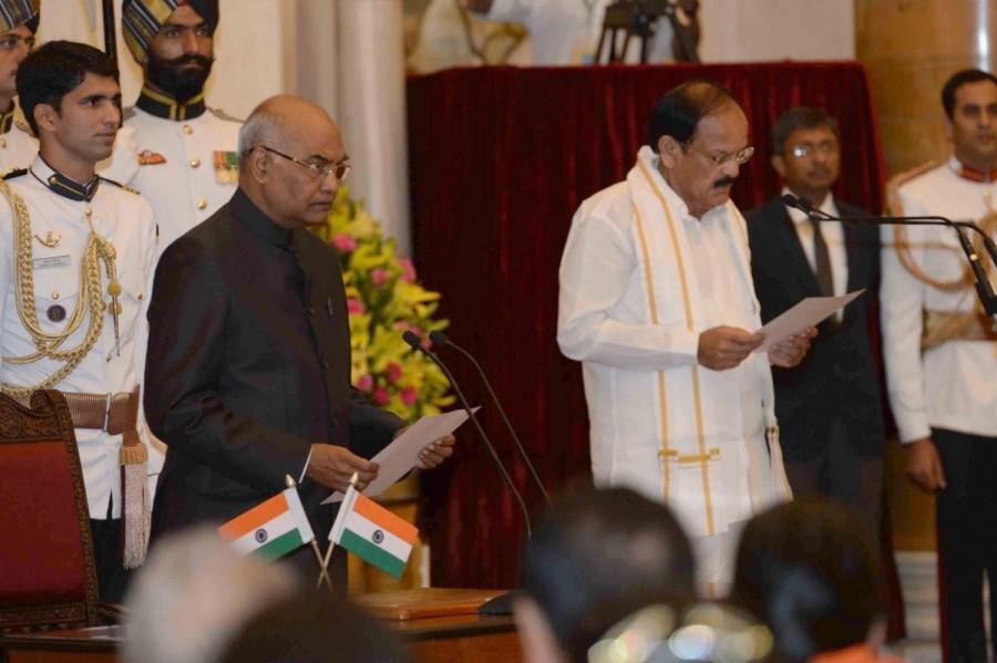 Naidu won 516 out of the 760 valid votes, winning the highest vote share in three decades in the vice presidential poll. A two-time Union Minister and four-time Rajya Sabha member, Naidu earlier held the Parliamentary Affairs, Information and Broadcasting and Urban Development portfolios. Venkaiah Naidu,Venkaiah Naidu vice president,Venkaiah Naidu takes oath as vice president,Rashtrapati Bhawan