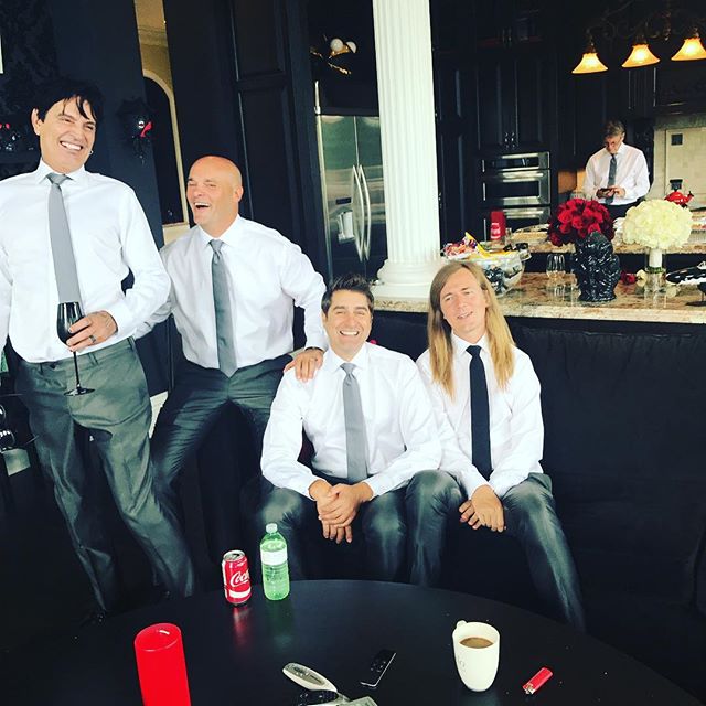 "So before I go... here's the last shot of non married grill. Here we go," he captioned. The musician additionally shared an image of his friends with the caption: "All the best men. Calm before the storm." DJ Deadmau5,Kelly Fedoni,Deadmau5 marries Kelly Fedoni,Joel Thomas Zimmerman,girlfriend Kelly Fedoni,Canadian DJ Deadmau5