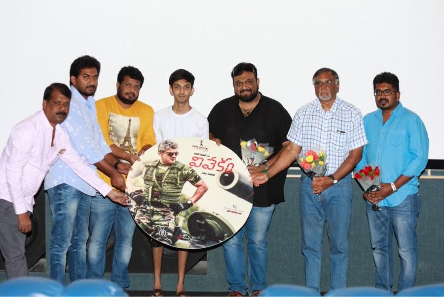 Ajith's Vivekam (Telugu Version) audio launch event held Today. Director Siva, Music composer Anirudh Ravichander and others graced the event. Ajith,thala Ajith,Vivekam,Vivekam audio launch,Vivekam audio launch pics,Vivekam audio launch images,Vivekam audio launch stills,Vivekam audio launch pictures