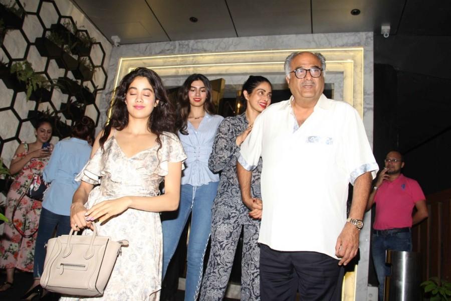 Veteran actress Sridevi celebrated her 54th birthday on Sunday at earth. Sridevi Kapoor,Sridevi Kapoor birthday,Sridevi Kapoor birthday celebration,Sridevi Kapoor birthday celebration with family