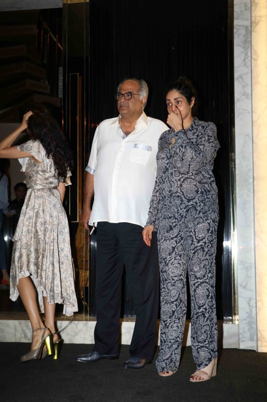 Sridevi, who returned to films after a 15-year-long hiatus with "English Vinglish" in 2012, was honoured with the Padma Shri in 2013. Sridevi Kapoor,Sridevi Kapoor birthday,Sridevi Kapoor birthday celebration,Sridevi Kapoor birthday celebration with family