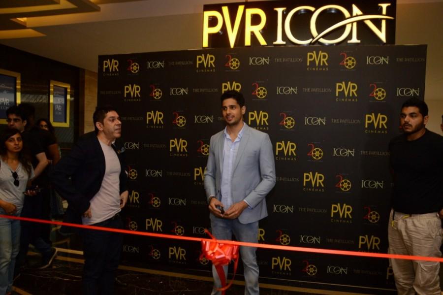 Actor Sidharth Malhotra inaugurates new PVR icon at the Pavilion Mall, Pune. Sidharth Malhotra,actor Sidharth Malhotra,Sidharth Malhotra inaugurates new PVR icon,PVR icon