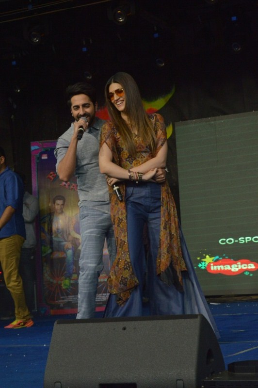 Juno Chopra is the creative producer who has been involved with all aspects of the film. The collaborative effort between Ashiwny Iyer Tiwari, creative producer Juno Chopra and writer Nitesh Tiwari of Dangal fame and Shreyas Jain has worked very well. Kriti Sanon and Ayushmann Khurrana,Kriti Sanon,Ayushmann Khurrana,Bareilly Ki Barfi,Bareilly Ki Barfi promotion,Bareilly Ki Barfi movie promotion