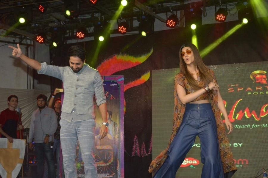 Bareilly Ki Barfi is produced by Junglee Pictures and BR Studios. The film is slated for release on 18th August 2017. Kriti Sanon and Ayushmann Khurrana,Kriti Sanon,Ayushmann Khurrana,Bareilly Ki Barfi,Bareilly Ki Barfi promotion,Bareilly Ki Barfi movie promotion