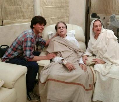 Shah Rukh Khan paid a visit to veteran actor Dilip Kumar, who calls the superstar his 