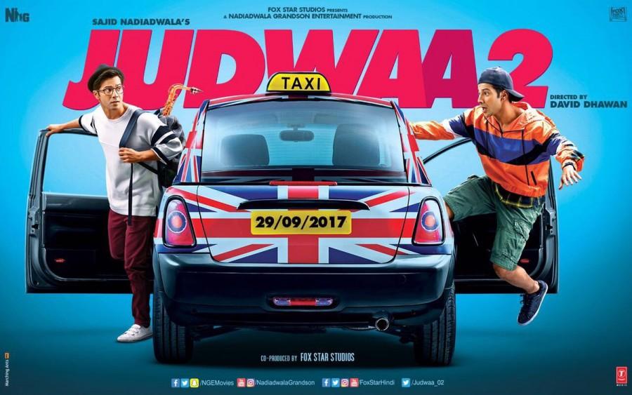 Jacqueline Fernandez and Taapsee Pannu in the supporting role. Varun Dhawan,actor Varun Dhawan,varun dhawan judwaa 2,Judwaa 2 first look poster,Judwaa 2 first look,Judwaa 2 poster,Judwaa 2 movie poster