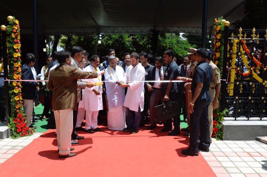 "Many people in Bengaluru live in huge houses, drive rich cars and for them food is not an issue. But millions of people here are construction workers, auto rickshaw drivers and barbers who do not have enough money. The Indira Canteens will serve these people," Gandhi said while inaugurating the canteen at Jayanagar ward here. "We want the poorest and the weakest in the city to know that they cannot go hungry." Congress Vice President Rahul Gandhi,Rahul Gandhi,Indira Canteen,namma indira canteen,Rahul Gandhi launches Indira Canteen,Indira Canteen in Bengaluru