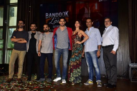 A Gentleman: Sundar, Susheel, Risky's new song 'Bandook Meri Laila' was unveiled at a venue in the suburbs of Mumbai. Sidharth Malhotra, Jacqueline Fernandez, Directors Raj Nidimoru and Krishna DK, Music directors Sachin Jigar,  along with Fox Star Studios CEO Vijay Singh were present at the song launch. 'Bandook Meri Laila' was unveiled in front of the media and audiences present, the peppy number was loved by everyone present.