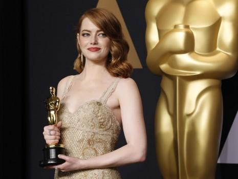 1: Emma Stone is the world's highest-paid actress. Stone, 28, who won best actress for her role as a struggling actress in 