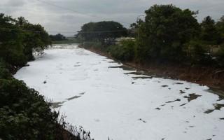 Bengaluru's Bellandur Lake,Bellandur Lake,smoke at bellandur lake,bellandur lake foam,Bellandur Lake pollution,Bellandur Lake toxic foam
