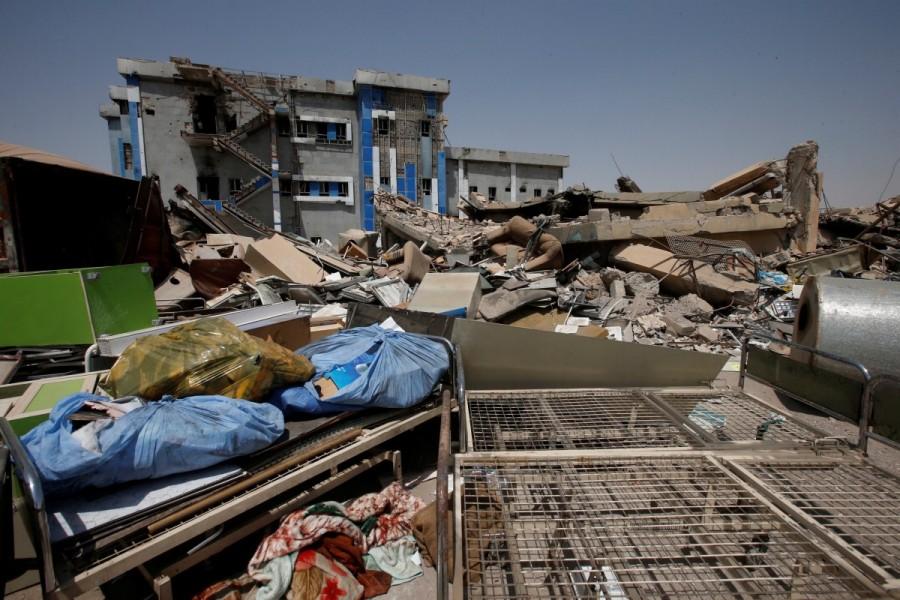 A view of a maternity hospital damaged from the war against Islamic State militants in east Mosul, Iraq. When Islamic State took over Mosul in 2014, the hospital stayed open - but residents were only allowed to use a quarter of it. Mosul's maternity hospital,Al-Khansa Hospital,East Mosul