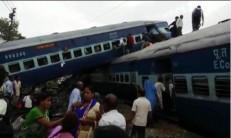Four coaches of the Kalinga-Utkal Express went off the tracks in Khatauli in Muzaffarnagar district of Uttar Pradesh on Saturday evening, officials said.