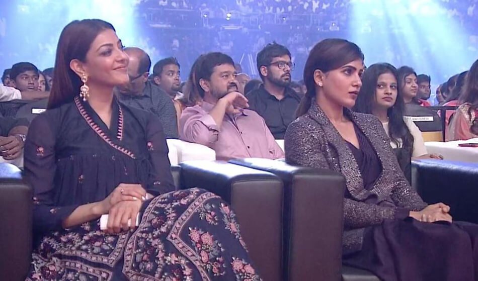 The film's audio launch event held on Sunday in Chennai. Samantha at Mersal audio launch,Kajal Aggarwal at Mersal audio launch,Samantha and Kajal Aggarwal,Samantha,Kajal Aggarwal,Mersal audio launch,Mersal audio launch pics,Mersal audio launch images,Mersal audio launch stills,Mersal audio launch pictures,Mersa