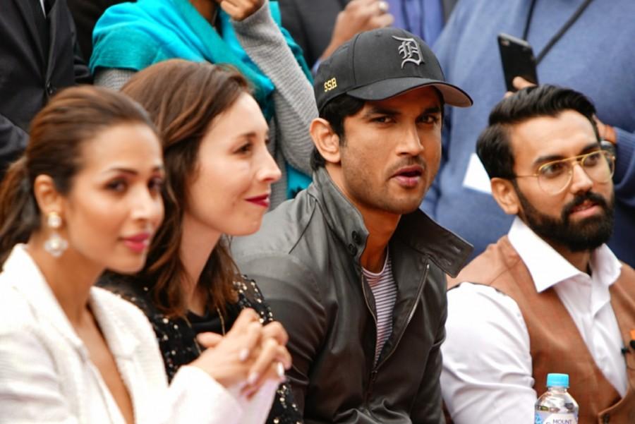 Also, for the first time in Melbourne a Bollywood actress hosted the Indian Flag at the Indian Film Festival of Melbourne 2017, it was hosted by global icon Aishwarya Rai Bachchan alongside her daughter Aaradhya. Malaika Arora,Karan Johar,Sushant Singh Rajput,M.S. Dhoni,Karan Johar at IFFM 2017,IFFM 2017