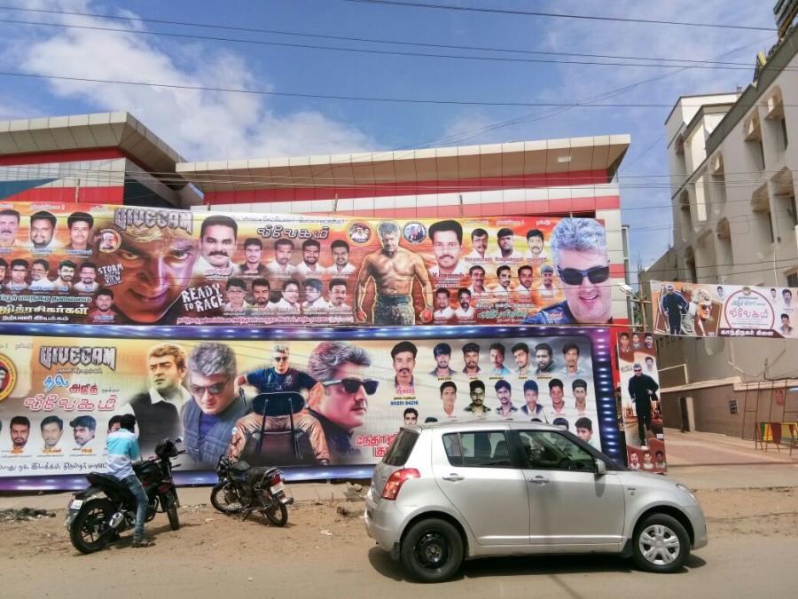 Directed by Siva, the film marks his third consecutive collaboration with Ajith after "Veerama and "Vedalam". Thala Ajith,Ajith,Ajith Kumar,Ajith fans celebrate Vivegam,Vivegam,Vivegam release,Vivegam movie release