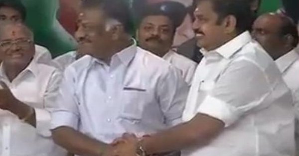 Hundreds celebrated the occasion by bursting firecrackers. AIADMK,AIADMK faction,Jayalalithaa,K Palaniswami,O Panneerselvam,OPS,OPS and EPS,OPS Deputy CM,Deputy CM