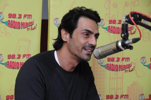 Actor Arjun Rampal at Radio Mirchi studio to promote his film Daddy.