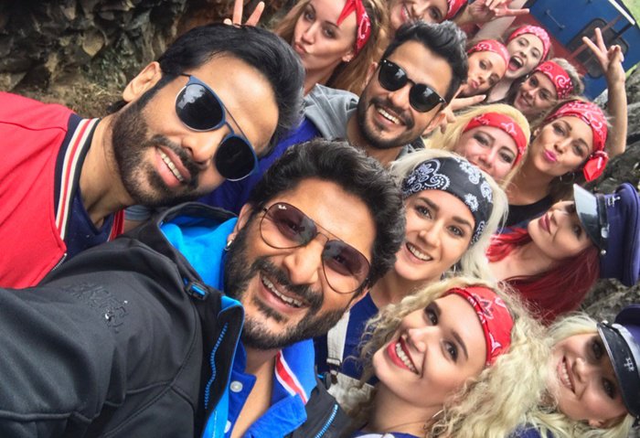Actor Arshad Warsi on Monday took to Twitter, where he shared a photograph of himself along with actor Kunal Kemmu and Tusshar Kapoor from the film's set. "And it's a wrap... Fourth time around and the ride keeps getting crazier and crazier," Arshad captioned the image. "Golmaal Again" is the fourth installment from Shetty's popular "Golmaal" franchise. The first installment "Golmaal: Fun Unlimited" released in 2006. Golmaal Again,Golmaal Again wrapped up,Kunal Kemmu,Tusshar Kapoor,Golmaal Again movie wrapped up