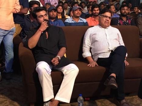 Mega hero's Ram Charan, Sai Dharam and Varun Tej at birthday celebration event.