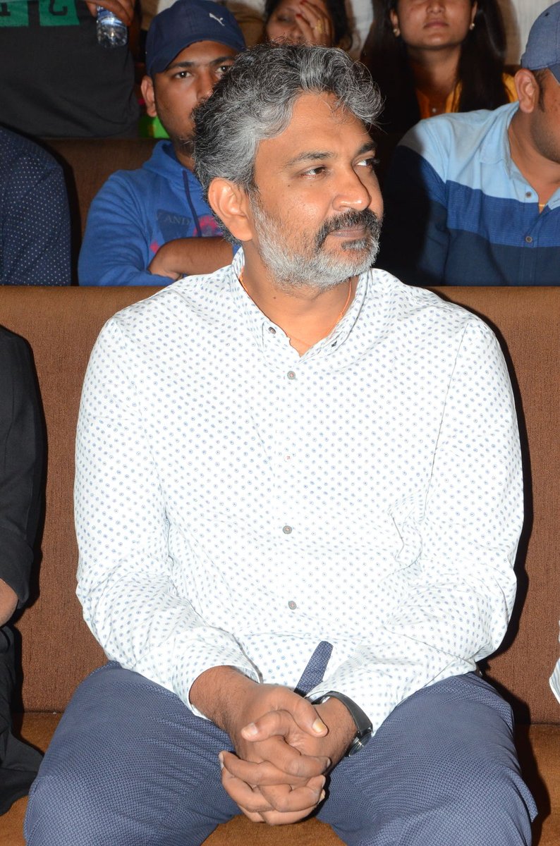 Director SS Rajamouli at Chiranjeevi's Sye Raa Narasimha Reddy Logo launch. SS Rajamouli,Chiranjeevi,Sye Raa Narasimha Reddy Logo,Sye Raa Narasimha Reddy logo launch