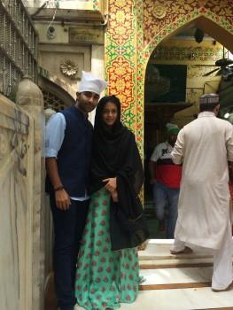 Aadar Jain and Anya Singh, the young actors to be launched by Yash Raj Films, visited Ajmer Sharif Dargah while promoting their debut film 