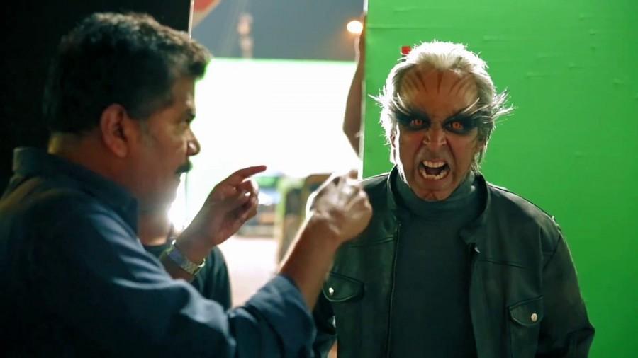Check out Rajinikanth, Akshay Kumar's 2 Point 0 making photos. Rajinikanth,Akshay Kumar,2 Point 0 making stills,2 Point 0 making pics,2 Point 0 making images,2 Point 0 making pictures,2 Point 0 making photos,Amy Jackson
