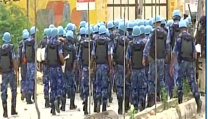 There are still thousands of Dera followers inside the sect headquarters, around 260 km from here, sources said. Army arrives at Dera,Army arrives at Dera headquarters,Sirsa,Dera Sacha Sauda headquarters,Dera chief Gurmeet Ram Rahim Singh,Gurmeet Ram Rahim Singh