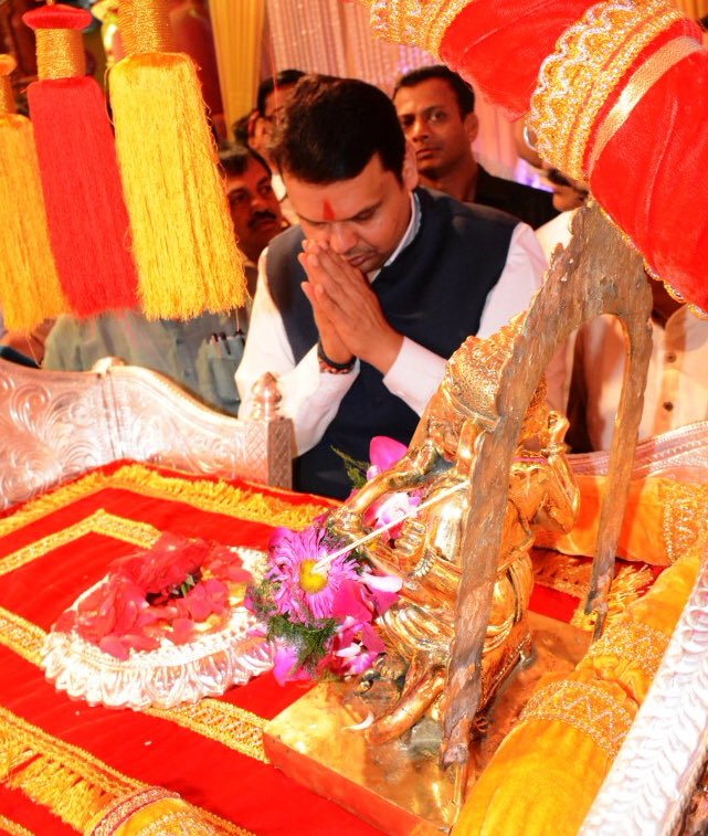 He was noted for his sharp political acumen, administrative skills and quick decision-making -- traits coveted, but scarce in the BJP. However, this time the Sena is reportedly upset over the prospects of a dynamic Rane joining the BJP and a resultant political quake that could shake up the uneasy ruling alliance in the state. Rane, who quit Sena in July 2005 to join the Congress, had met BJP President Amit Shah in Gujarat last April, but had dismissed all rumours that he intended to switch sides after remaining over 12 years with the Grand Old Party. Maharashtra CM Devendra Fadnavis,Devendra Fadnavis,Narayan T. Rane,former Chief Minister Narayan T. Rane,Ganpati,Ganpati celebration
