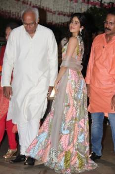 Bollywood actor Sridevi’ Kapoor daughter Jhanvi Kapoor at Mukesh Ambani's bash.