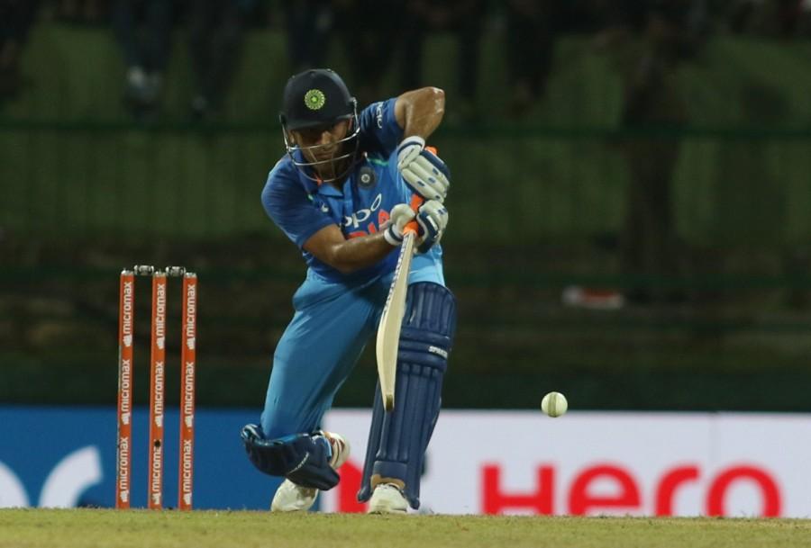India, too, were a little sloppy on the field but unlike other matches pace bowlers also contributed handsomely this time around. Top-order batsmen Niroshan Dickwella (13) and Kusal Mendis (1) failed to support Chandimal at the other end and were sent packing early and the scoreboard read 28/2. Middle-order batsmen Angelo Mathews (11) and Chamara Kapugedera (14) also returned to the pavilion without adding much to the team's score. Milinda Siriwardana (29), however, tried to stabilise the innings but just when things seemed a little good for the hosts, rain played the spoilsport for a few minutes. India vs Sri Lanka 2017,India vs Sri Lanka,Rohit Sharma,MS Dhoni,India beat Sri Lanka by 6 wickets,India beat Sri Lanka