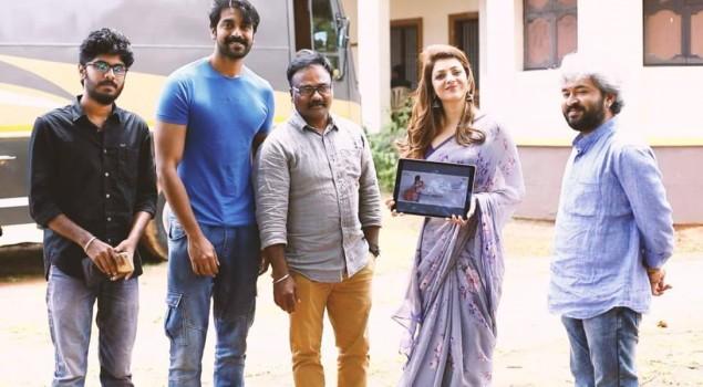 South Indian actress Kajal Agarwal has unveiled the first look of Kabali fame Dhansika's Vaalu Jada first look poster.