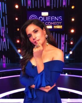 Richa Chadha recently commenced shoot for her much awaited TV debut with TLC's Queens of Comedy, which is a nation wide hunt for the next big female stand up comedian.
