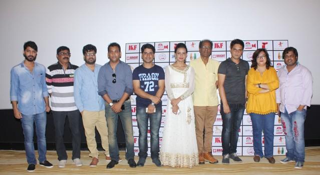 Aamir Ali, Shree Shankar, Sanjay Amar, Mujeeb Ul Hassan, Jitesh Kumar, Bidita Bag, Virendra Saxena, Rahat Kazmi, Zeba Sajid, Imran Shahid at the trailer launch of their film Rabbi.