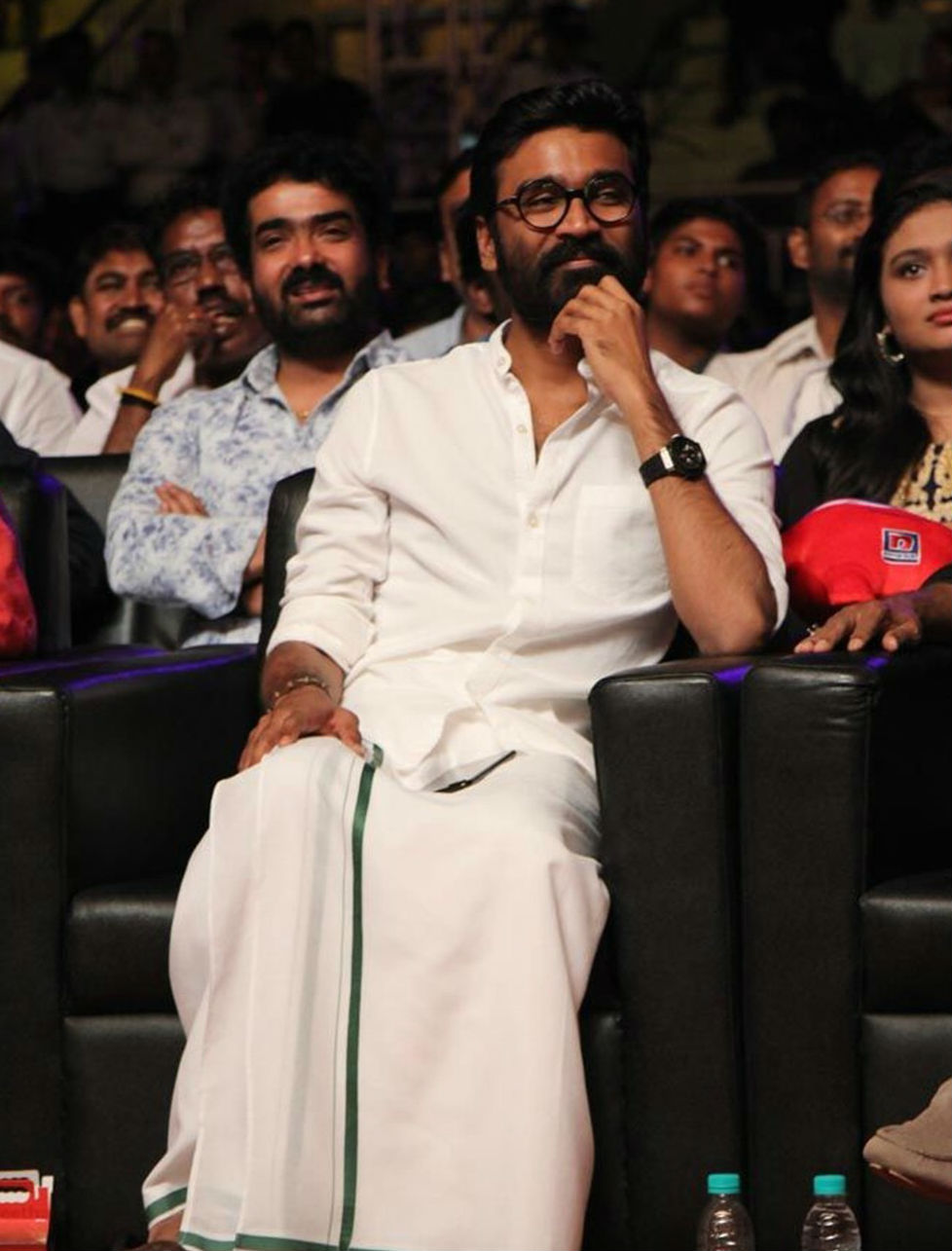 Dhanush at Stunt Union Golden Jubilee Celebration. Stunt Union Golden Jubilee Celebration,Rajinikanth,Dhanush,Sivakarthikeyan,Vijay Sethupathi,Jayam Ravi