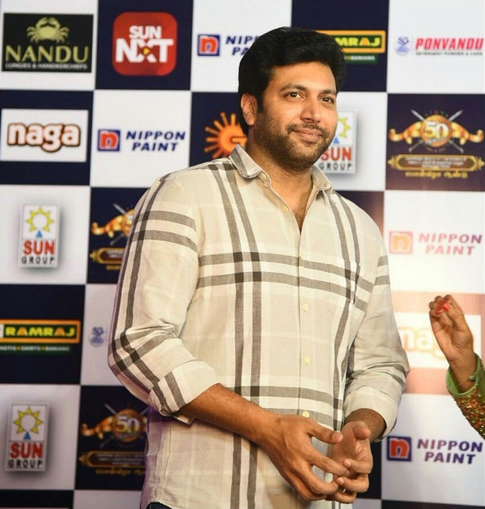 Jayam Ravi at Stunt Union Golden Jubilee Celebration. Stunt Union Golden Jubilee Celebration,Rajinikanth,Dhanush,Sivakarthikeyan,Vijay Sethupathi,Jayam Ravi