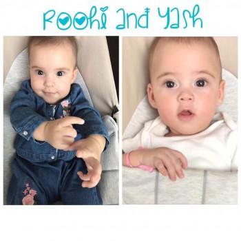 Karan Johar shares second photo of his twins Yash and Roohi.