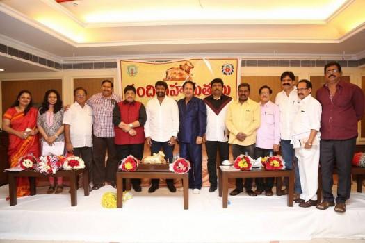 Nandi Awards Committee Press Meet held at Hyderabad. Celebs like Actor Nandamuri Balakrishna, Giribabu, Jeevitha Rajasekhar and others graced the event.
