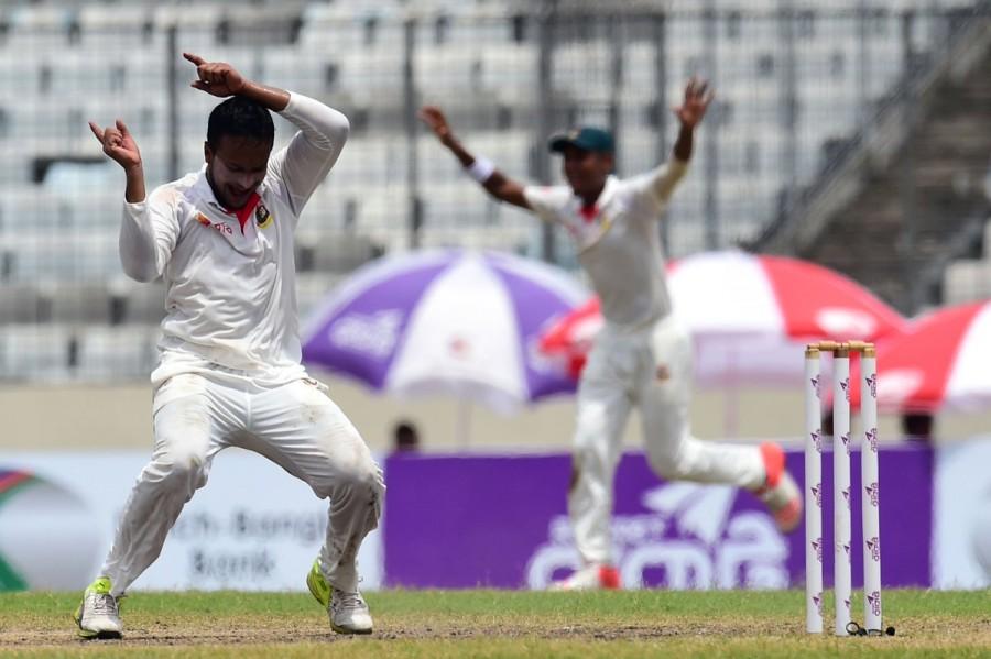 Australia entered the fourth day needing 156 runs with eight wickets in hand. Australia's captain Steven Smith and David Warner added 130 but left-arm spinner Shakib Al Hasan dismissed both the batsmen and their middle-order failed to rise the occasion. Man of the Match Shakib took ten wickets and also scored 84 runs in the first innings. Bangladesh beat Australia,Bangladesh beat Australia by 20 runs,Bangladesh vs Australia