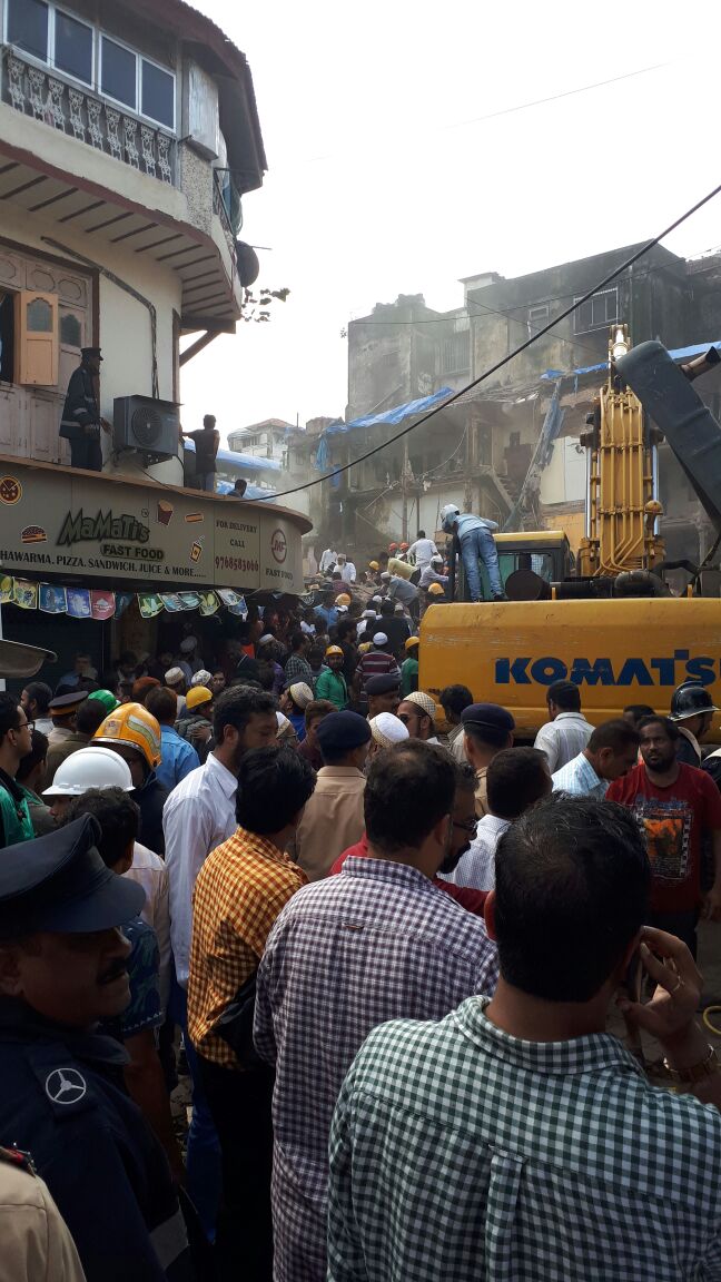 This is the first major building collapse after Tuesday's Mumbai deluge, and the second in five days after the Chandivali crash which claimed six lives. Building collapse,Mumbai building collapse,Building collapse in Mumbai,J.J. Hospital