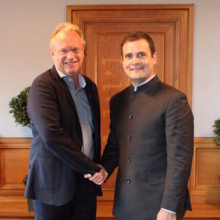 Congress Vice President Rahul Gandhi met Oslo Mayor Raymond Johansen and said "it was great to interact with him". "It was great to interact with you Mayor Raymond Johansen. I hope we can take our discussion on these pressing issues forward," said Gandhi, who is on a visit to Norway, on Twitter. On August 28, Johansen had tweeted: "Inspiring meeting with Rahul Gandhi from @INCIndia discussing common challenges, new jobs, urbanization and climate action." Rahul meets Oslo Mayor,Oslo Mayor Raymond Johansen,Raymond Johansen,Congress Vice President Rahul Gandhi,Rahul Gandhi